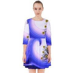 Composing Nature Background Graphic Smock Dress