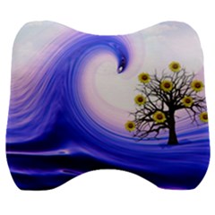 Composing Nature Background Graphic Velour Head Support Cushion by Sapixe