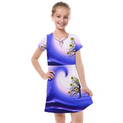 Composing Nature Background Graphic Kids  Cross Web Dress by Sapixe