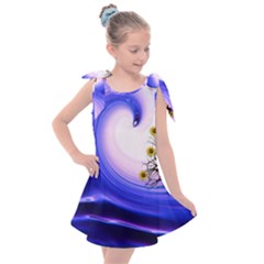 Composing Nature Background Graphic Kids  Tie Up Tunic Dress by Sapixe