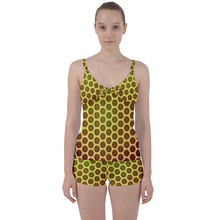 Digital Art Art Artwork Abstract Tie Front Two Piece Tankini