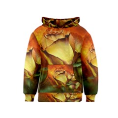 Rose Flower Petal Floral Love Kids  Pullover Hoodie by Sapixe