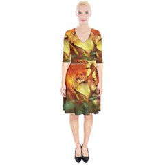 Rose Flower Petal Floral Love Wrap Up Cocktail Dress by Sapixe