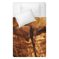 Olive Wood Wood Grain Structure Duvet Cover Double Side (single Size) by Sapixe