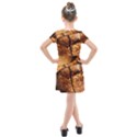 Olive Wood Wood Grain Structure Kids  Cross Web Dress View2