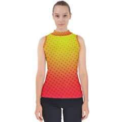 Digital Art Art Artwork Abstract Mock Neck Shell Top by Sapixe