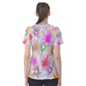 Star Dab Farbkleckse Leaf Flower Women s Sport Mesh Tee View2