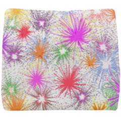 Star Dab Farbkleckse Leaf Flower Seat Cushion by Sapixe