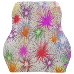 Star Dab Farbkleckse Leaf Flower Car Seat Velour Cushion  by Sapixe