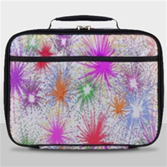 Star Dab Farbkleckse Leaf Flower Full Print Lunch Bag by Sapixe