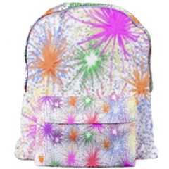 Star Dab Farbkleckse Leaf Flower Giant Full Print Backpack by Sapixe