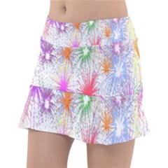 Star Dab Farbkleckse Leaf Flower Tennis Skirt