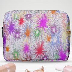 Star Dab Farbkleckse Leaf Flower Make Up Pouch (large)