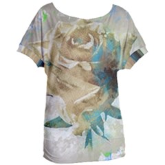 Rose Flower Petal Love Romance Women s Oversized Tee by Sapixe