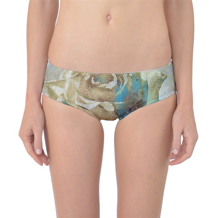 Rose Flower Petal Love Romance Classic Bikini Bottoms