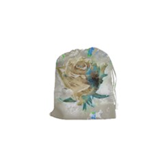 Rose Flower Petal Love Romance Drawstring Pouch (xs) by Sapixe