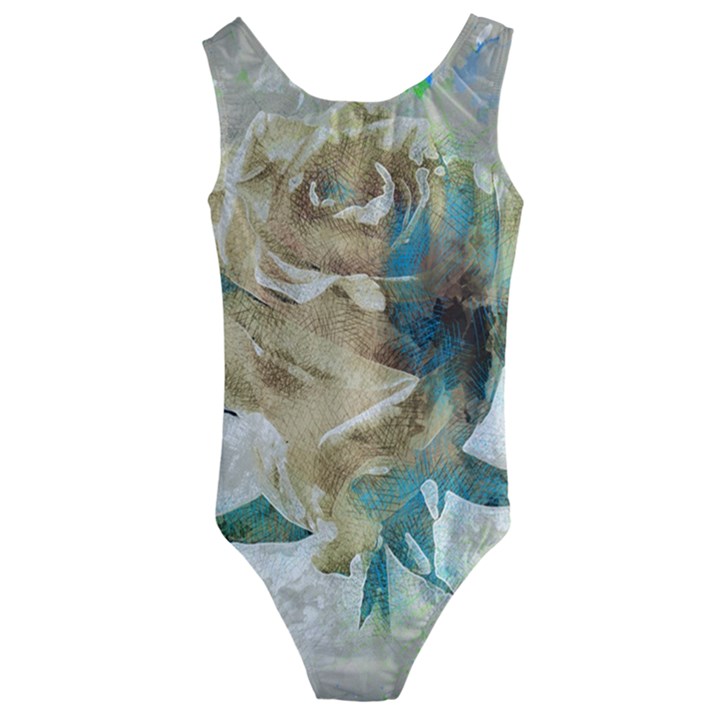 Rose Flower Petal Love Romance Kids  Cut-Out Back One Piece Swimsuit