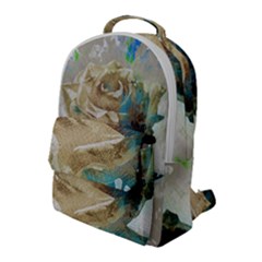 Rose Flower Petal Love Romance Flap Pocket Backpack (large) by Sapixe