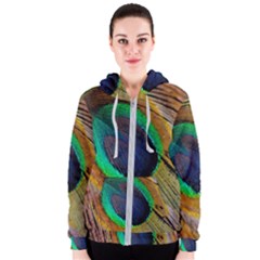 Bird Feather Background Nature Women s Zipper Hoodie