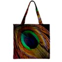 Bird Feather Background Nature Zipper Grocery Tote Bag View2