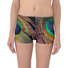 Bird Feather Background Nature Reversible Boyleg Bikini Bottoms