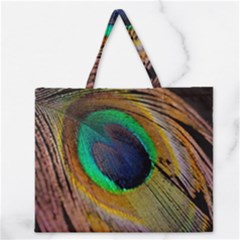 Bird Feather Background Nature Zipper Large Tote Bag