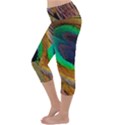 Bird Feather Background Nature Lightweight Velour Capri Yoga Leggings View2