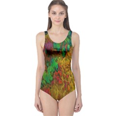 Background Color Template Abstract One Piece Swimsuit by Sapixe