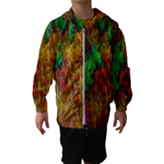 Background Color Template Abstract Hooded Windbreaker (kids) by Sapixe