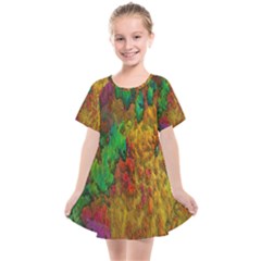 Background Color Template Abstract Kids  Smock Dress