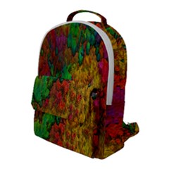 Background Color Template Abstract Flap Pocket Backpack (large)