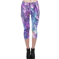 Background Peel Art Abstract Capri Leggings  by Sapixe