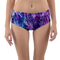 Background Peel Art Abstract Reversible Mid-waist Bikini Bottoms by Sapixe