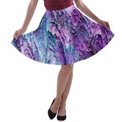 Background Peel Art Abstract A-line Skater Skirt by Sapixe