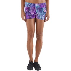 Background Peel Art Abstract Yoga Shorts