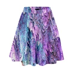 Background Peel Art Abstract High Waist Skirt by Sapixe