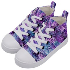 Background Peel Art Abstract Kid s Mid-top Canvas Sneakers by Sapixe