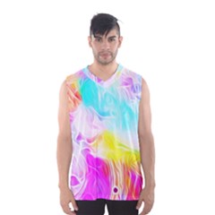 Background Drips Fluid Colorful Men s Basketball Tank Top by Sapixe