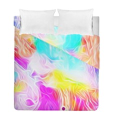 Background Drips Fluid Colorful Duvet Cover Double Side (full/ Double Size) by Sapixe