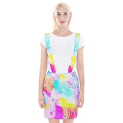 Background Drips Fluid Colorful Braces Suspender Skirt by Sapixe