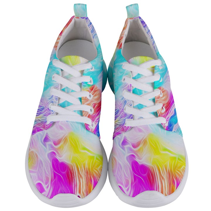 Background Drips Fluid Colorful Men s Lightweight Sports Shoes