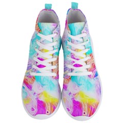 Background Drips Fluid Colorful Men s Lightweight High Top Sneakers by Sapixe