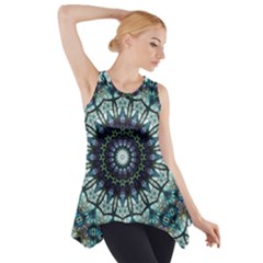 Pattern Abstract Background Art Side Drop Tank Tunic by Sapixe