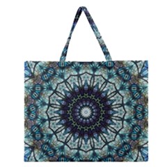 Pattern Abstract Background Art Zipper Large Tote Bag by Sapixe