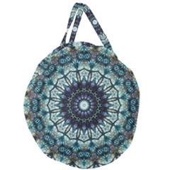 Pattern Abstract Background Art Giant Round Zipper Tote by Sapixe