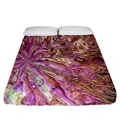 Background Swirl Art Abstract Fitted Sheet (king Size) by Sapixe