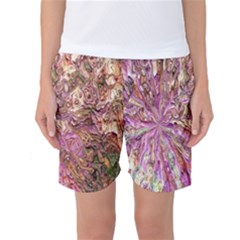 Background Swirl Art Abstract Women s Basketball Shorts by Sapixe