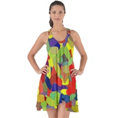 Abstract Art Structure Show Some Back Chiffon Dress by Sapixe