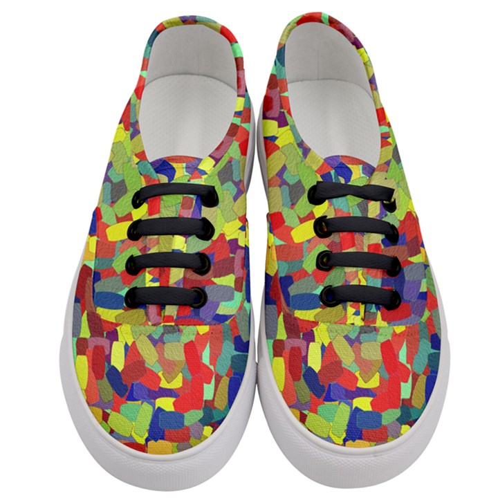 Abstract Art Structure Women s Classic Low Top Sneakers