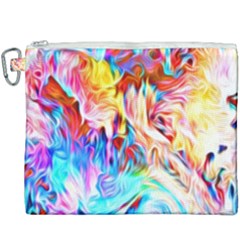 Background Drips Fluid Colorful Canvas Cosmetic Bag (xxxl) by Sapixe